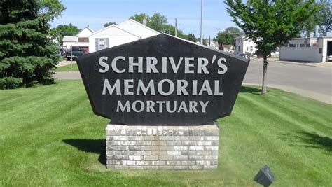 Schriver funeral home aberdeen sd - Schriver’s Memorial Mortuary & Crematory, 414 5th Avenue NW, Aberdeen, is in charge of arrangements. Family and friends may sign Ryan’s online guestbook and view his service at www.schriversmemorial.com. In lieu of flowers, memorials are preferred to the Roncalli High School Football Team, 1400 North Dakota …